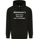 Alzheimers Been There Can't Remember Funny Mens 80% Cotton Hoodie Black