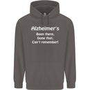 Alzheimers Been There Can't Remember Funny Mens 80% Cotton Hoodie Charcoal