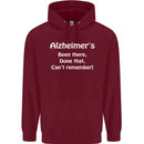 Alzheimers Been There Can't Remember Funny Mens 80% Cotton Hoodie Maroon