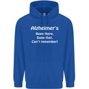 Alzheimers Been There Can't Remember Funny Mens 80% Cotton Hoodie Royal Blue