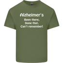 Alzheimers Been There Can't Remember Funny Mens Cotton T-Shirt Tee Top Military Green