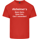 Alzheimers Been There Can't Remember Funny Mens Cotton T-Shirt Tee Top Red