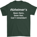 Alzheimers Been There Can't Remember Funny Mens T-Shirt Cotton Gildan Forest Green