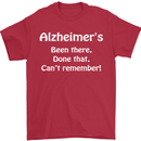 Alzheimers Been There Can't Remember Funny Mens T-Shirt Cotton Gildan Red