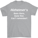 Alzheimers Been There Can't Remember Funny Mens T-Shirt Cotton Gildan Sports Grey