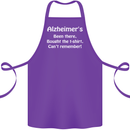 Alzheimers Been There Funny Slogan Cotton Apron 100% Organic Purple