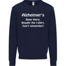 Alzheimers Been There Funny Slogan Mens Sweatshirt Jumper Navy Blue