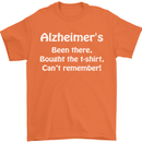 Alzheimers Been There Funny Slogan Mens T-Shirt Cotton Gildan Orange