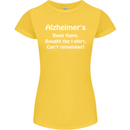 Alzheimers Been There Funny Slogan Womens Petite Cut T-Shirt Yellow