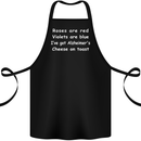 Alzheimers Cheese on Toast Funny Slogan Cotton Apron 100% Organic Black
