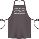 Alzheimers Cheese on Toast Funny Slogan Cotton Apron 100% Organic Dark Grey