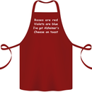Alzheimers Cheese on Toast Funny Slogan Cotton Apron 100% Organic Maroon