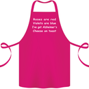 Alzheimers Cheese on Toast Funny Slogan Cotton Apron 100% Organic Pink
