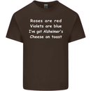 Alzheimers Cheese on Toast Funny Slogan Mens Cotton T-Shirt Tee Top Dark Chocolate