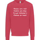 Alzheimers Cheese on Toast Funny Slogan Mens Sweatshirt Jumper Heliconia