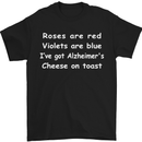 Alzheimers Cheese on Toast Funny Slogan Mens T-Shirt Cotton Gildan Black