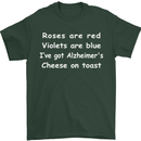 Alzheimers Cheese on Toast Funny Slogan Mens T-Shirt Cotton Gildan Forest Green