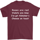Alzheimers Cheese on Toast Funny Slogan Mens T-Shirt Cotton Gildan Maroon