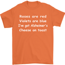 Alzheimers Cheese on Toast Funny Slogan Mens T-Shirt Cotton Gildan Orange