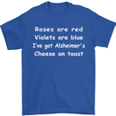 Alzheimers Cheese on Toast Funny Slogan Mens T-Shirt Cotton Gildan Royal Blue