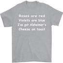 Alzheimers Cheese on Toast Funny Slogan Mens T-Shirt Cotton Gildan Sports Grey