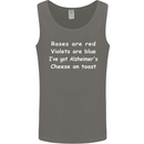 Alzheimers Cheese on Toast Funny Slogan Mens Vest Tank Top Charcoal