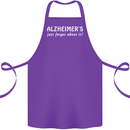 Alzheimers Just Forget About Funny Slogan Cotton Apron 100% Organic Purple