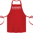 Alzheimers Just Forget About Funny Slogan Cotton Apron 100% Organic Red