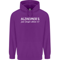 Alzheimers Just Forget About Funny Slogan Mens 80% Cotton Hoodie Purple