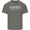 Alzheimers Just Forget About Funny Slogan Mens Cotton T-Shirt Tee Top Charcoal