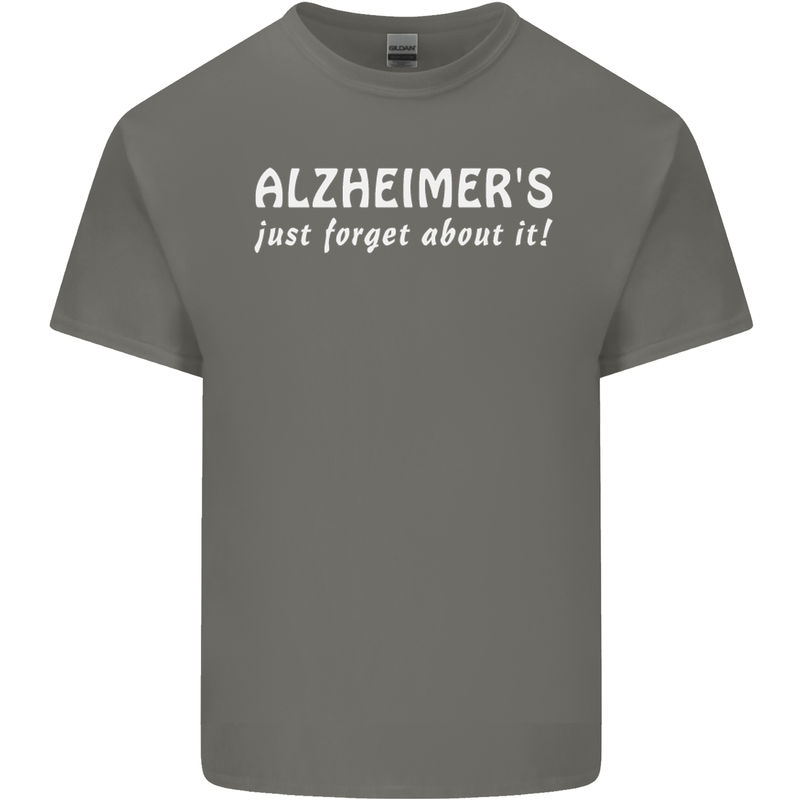 Alzheimers Just Forget About Funny Slogan Mens Cotton T-Shirt Tee Top Charcoal