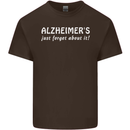 Alzheimers Just Forget About Funny Slogan Mens Cotton T-Shirt Tee Top Dark Chocolate