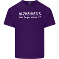 Alzheimers Just Forget About Funny Slogan Mens Cotton T-Shirt Tee Top Purple