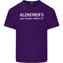 Alzheimers Just Forget About Funny Slogan Mens Cotton T-Shirt Tee Top Purple