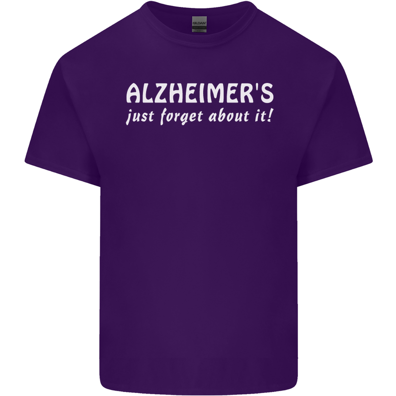 Alzheimers Just Forget About Funny Slogan Mens Cotton T-Shirt Tee Top Purple