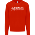Alzheimers Just Forget About Funny Slogan Mens Sweatshirt Jumper Bright Red