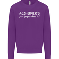 Alzheimers Just Forget About Funny Slogan Mens Sweatshirt Jumper Purple