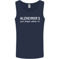 Alzheimers Just Forget About Funny Slogan Mens Vest Tank Top Navy Blue