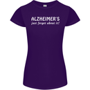Alzheimers Just Forget About Funny Slogan Womens Petite Cut T-Shirt Purple