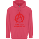 Amateur Anarchist Anarchism Activist Funny Childrens Kids Hoodie Heliconia