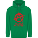 Amateur Anarchist Anarchism Activist Funny Childrens Kids Hoodie Irish Green