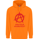 Amateur Anarchist Anarchism Activist Funny Childrens Kids Hoodie Orange