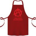Amateur Anarchist Anarchism Activist Funny Cotton Apron 100% Organic Maroon