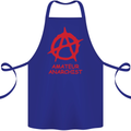 Amateur Anarchist Anarchism Activist Funny Cotton Apron 100% Organic Royal Blue