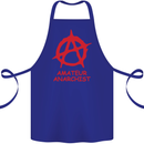 Amateur Anarchist Anarchism Activist Funny Cotton Apron 100% Organic Royal Blue