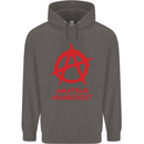 Amateur Anarchist Anarchism Activist Funny Mens 80% Cotton Hoodie Charcoal