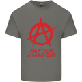Amateur Anarchist Anarchism Activist Funny Mens Cotton T-Shirt Tee Top Charcoal