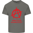 Amateur Anarchist Anarchism Activist Funny Mens Cotton T-Shirt Tee Top Charcoal