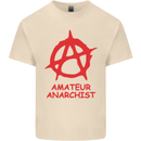 Amateur Anarchist Anarchism Activist Funny Mens Cotton T-Shirt Tee Top Natural