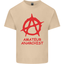 Amateur Anarchist Anarchism Activist Funny Mens Cotton T-Shirt Tee Top Sand